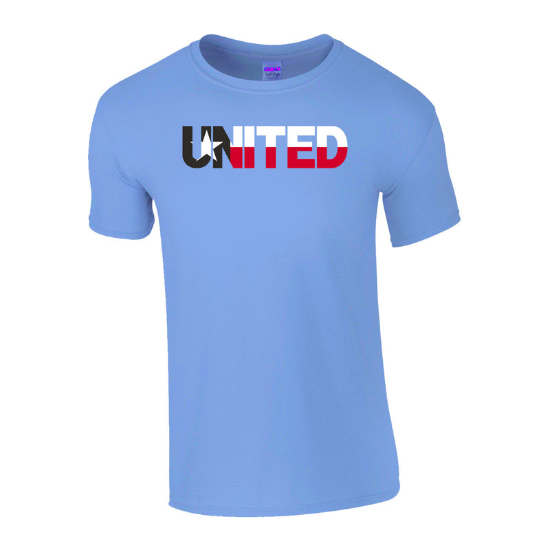 Men's Classic T-Shirt - Carolina Blue - Logo Text Drop