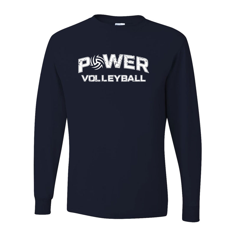 Dri-Power Long Sleeve T-Shirt - Black - Logo Text Drop