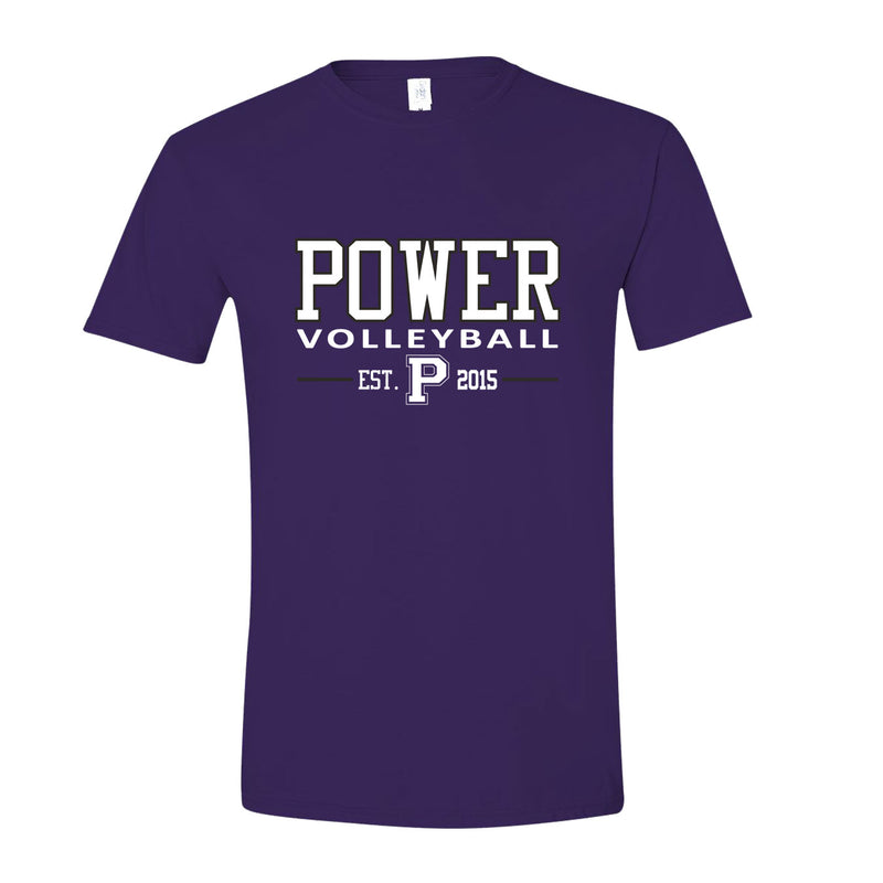 Women's Semi-Fitted Classic T-Shirt  - Purple - Logo Text Drop