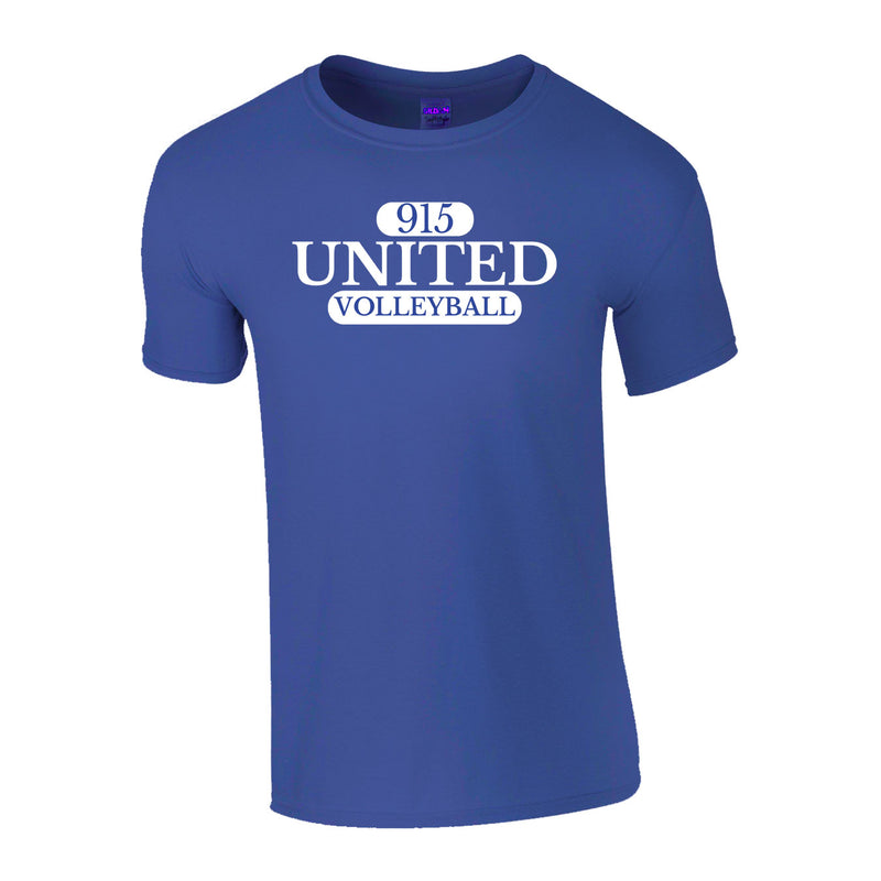 Men's Classic T-Shirt - Metro Blue - Logo Text Drop