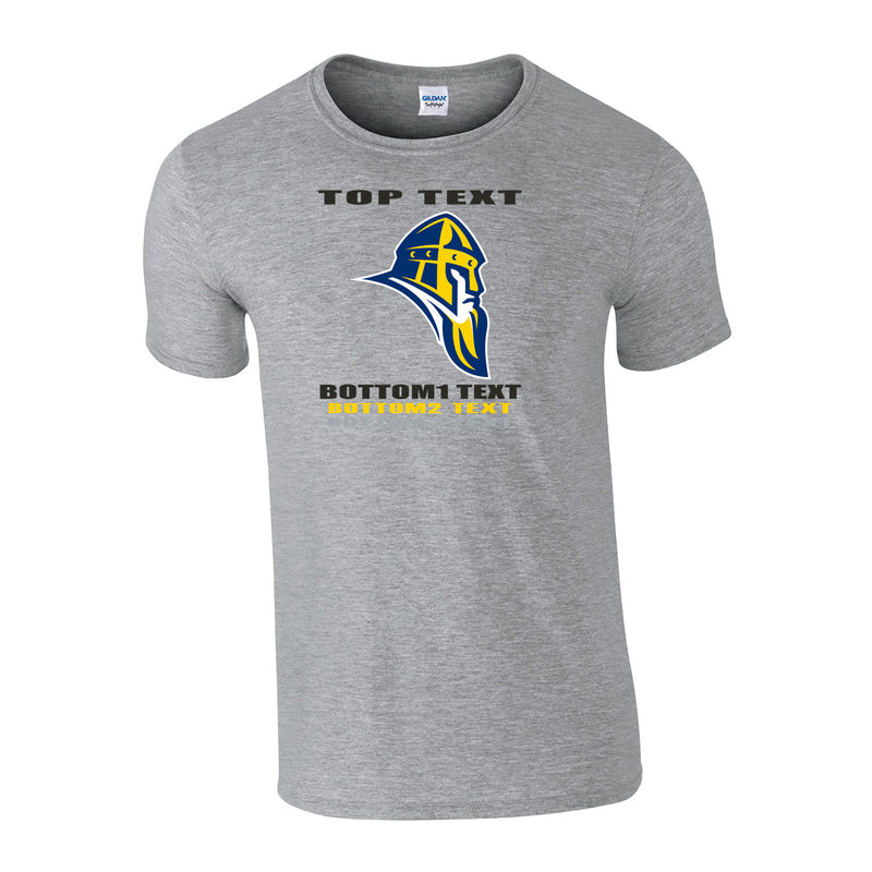 Men's Classic T-Shirt - Sport Grey - Logo Text Drop
