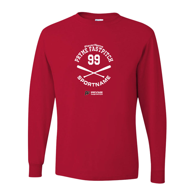 Dri-Power Long Sleeve T-Shirt - True Red - Sport Circle