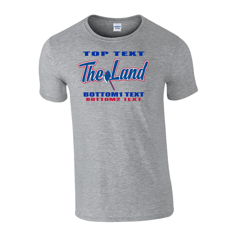 Men's Classic T-Shirt - Sport Grey - Logo Text Drop