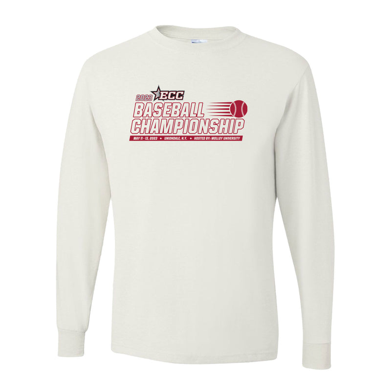 Dri-Power Long Sleeve T-Shirt - White - Event Designs Front/Back
