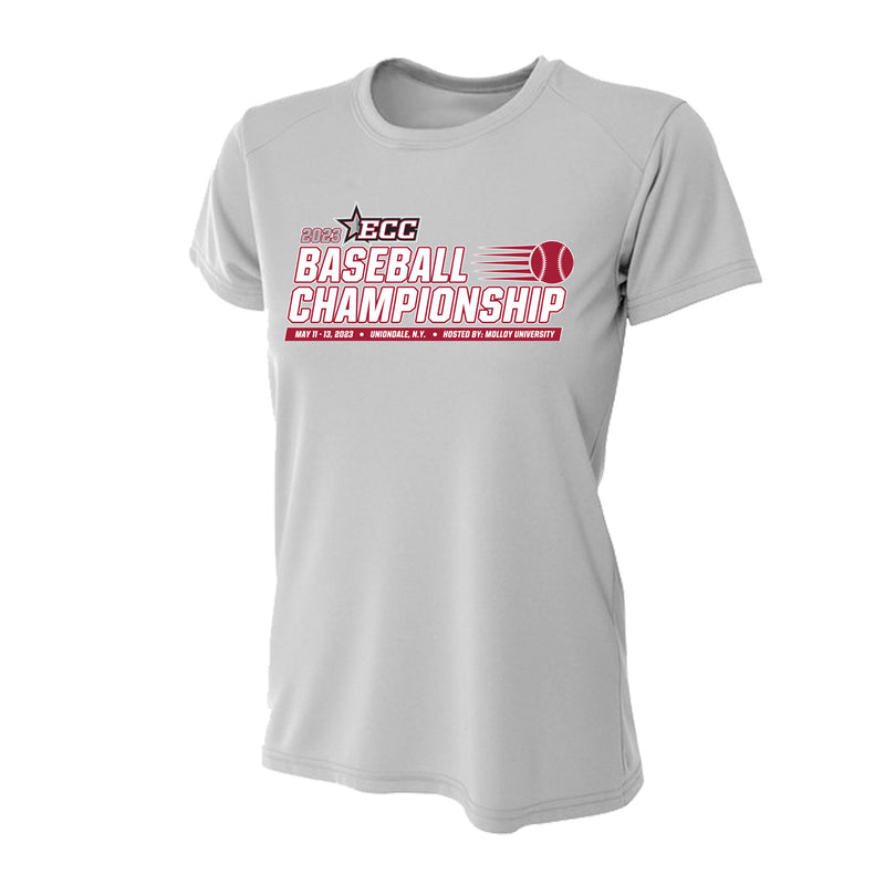 Women's Performance T-Shirt - Silver - Event Designs Front/Back