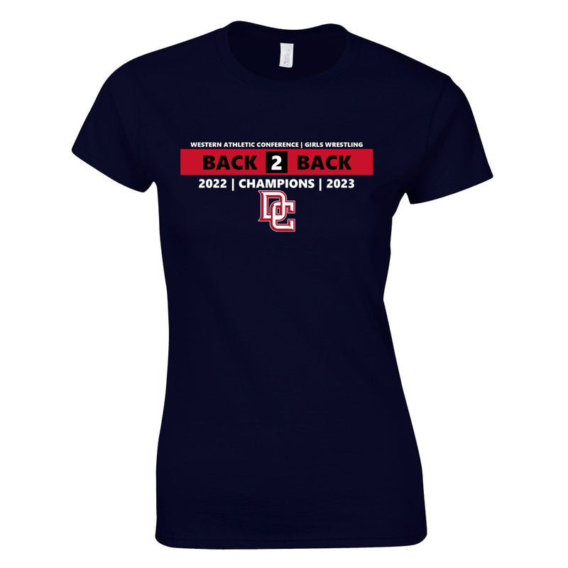 Women's Semi-Fitted Classic T-Shirt  - Navy - Event Designs