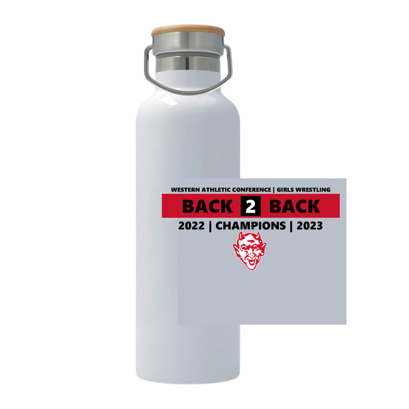 25oz Stainless Steel Thermos - White - Event Designs