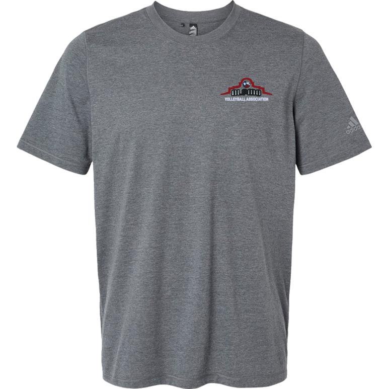 Adidas Blended T-Shirt - Dark Grey Heather - Embroidery Text Drop