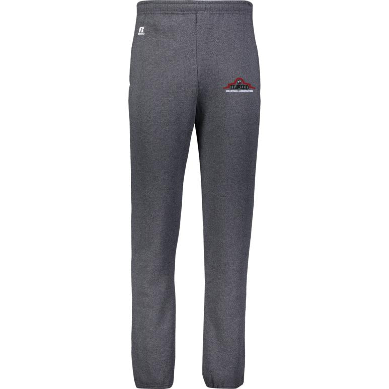 Russell Dri-Power Sweatpant - Black Heather - Embroidery Text Drop