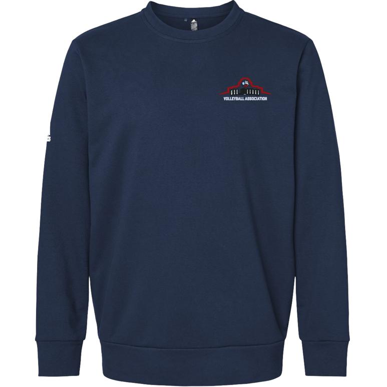 Adidas Fleece Crewneck Sweatshirt - Collegiate Navy - Embroidery Text Drop