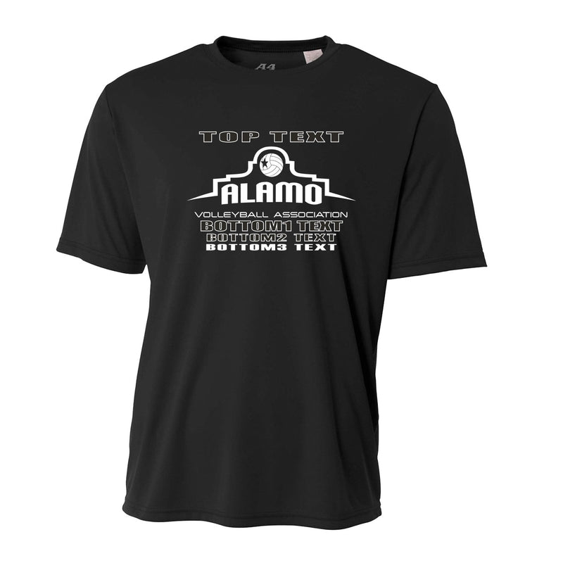 Youth Performance T-Shirt - Black - Logo Text Drop