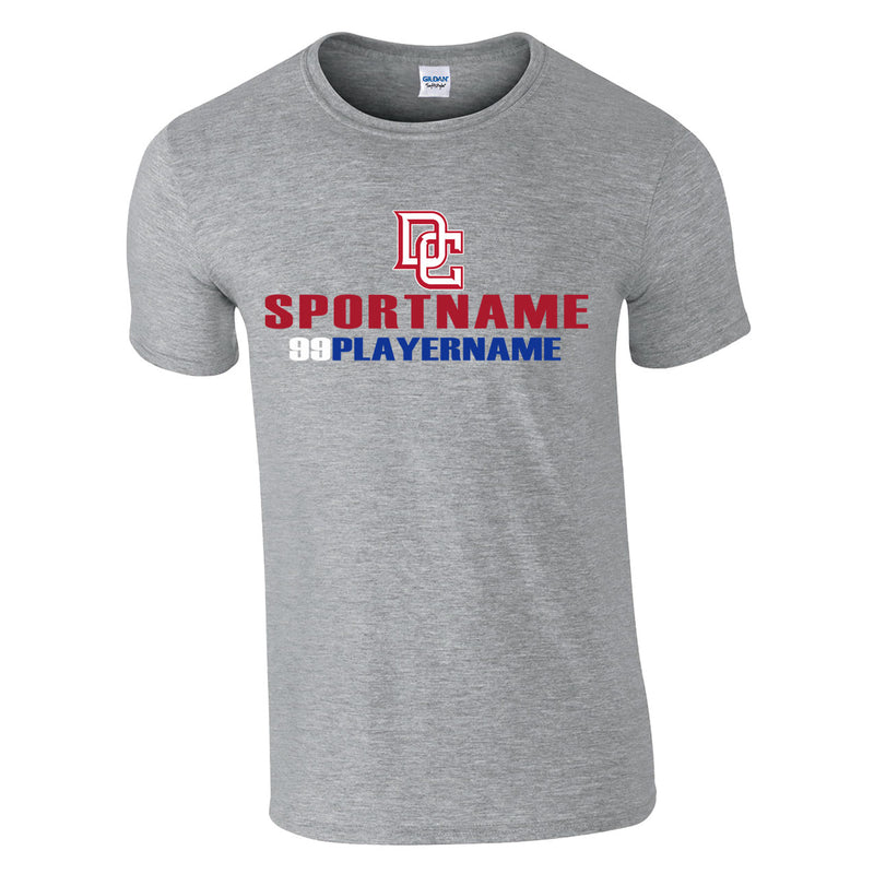 Youth Classic T-Shirt - Sport Grey - Logo Sport Name