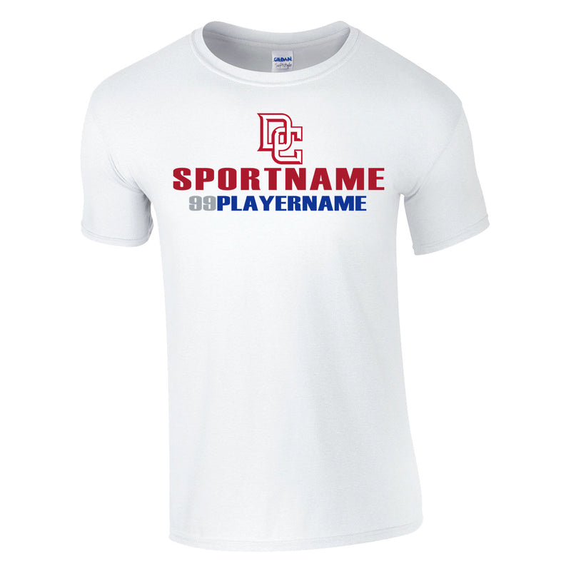 Men's Classic T-Shirt - White - Logo Sport Name