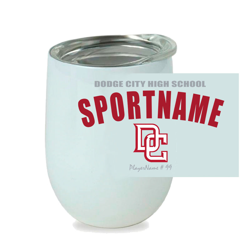 Stemless Wine Cup - White - Sport Arch
