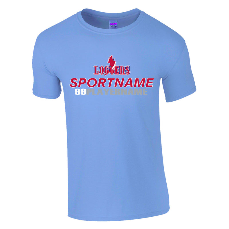 Youth Classic T-Shirt - Carolina Blue - Logo Sport Name