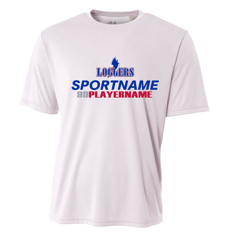 Men's Performance T-Shirt - White - Logo Sport Name