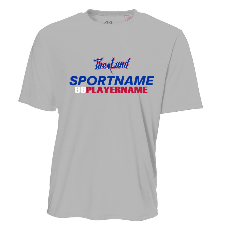Men's Performance T-Shirt - Silver - Logo Sport Name