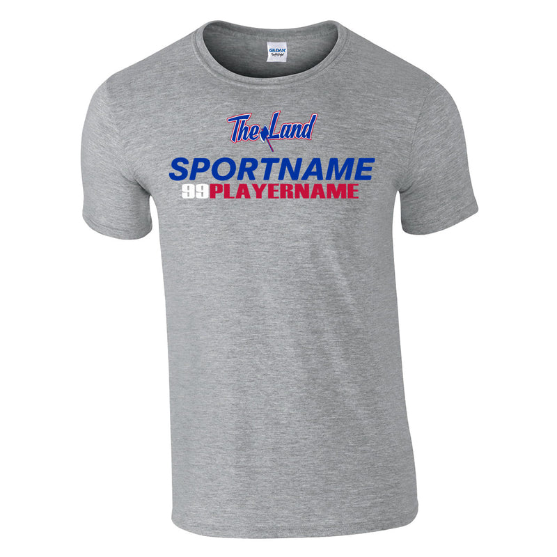 Men's Classic T-Shirt - Sport Grey - Logo Sport Name