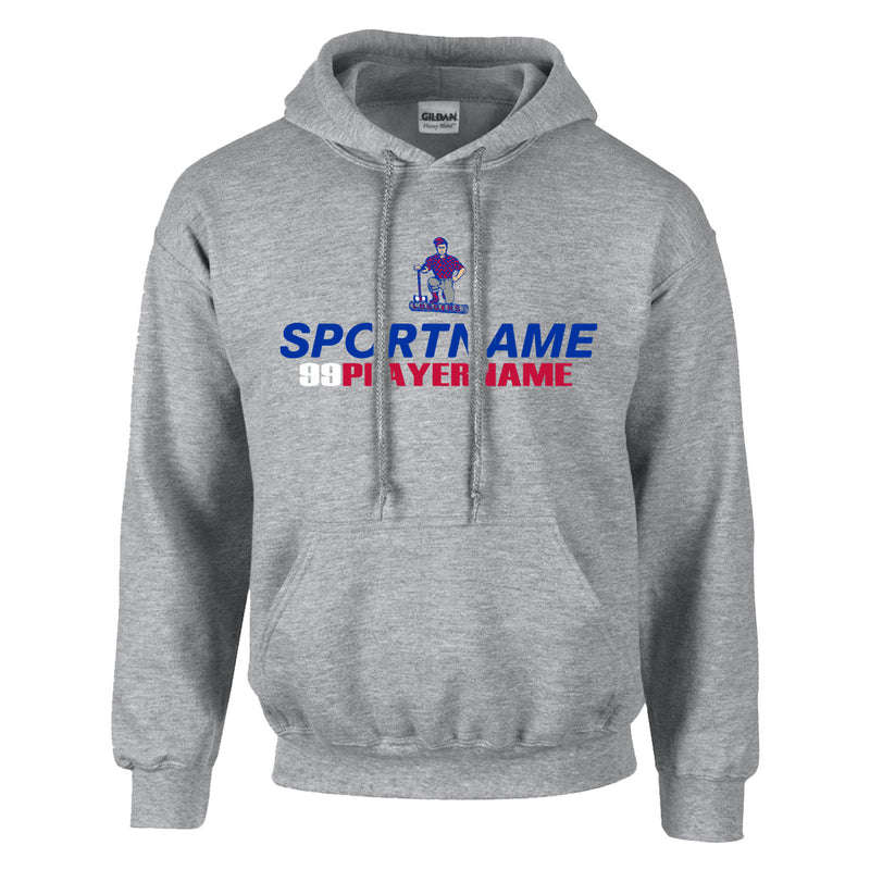 Fleece Hoodie - Sport Grey - Logo Sport Name