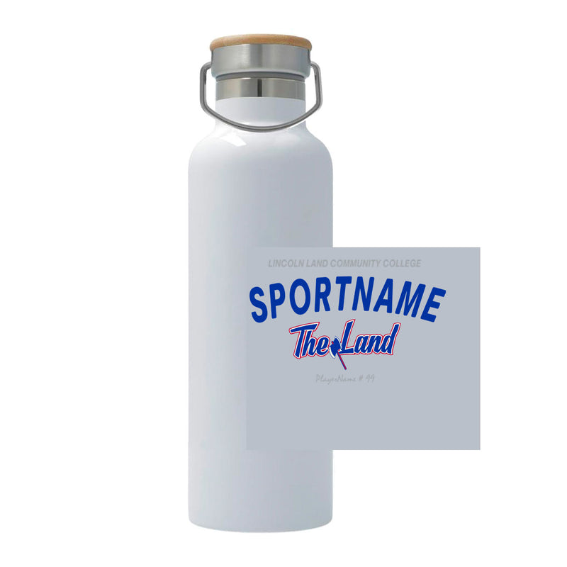 25oz Stainless Steel Thermos - White - Sport Arch