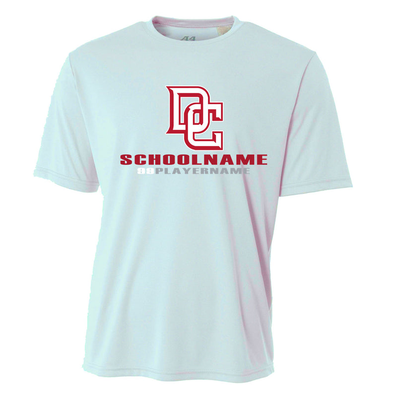 Men's Performance T-Shirt - Pastel Blue - Logo School Player
