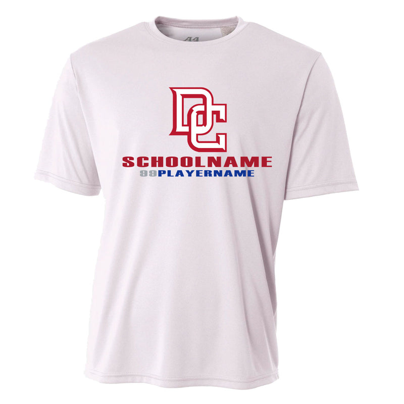 Youth Performance T-Shirt - White - Logo School Player