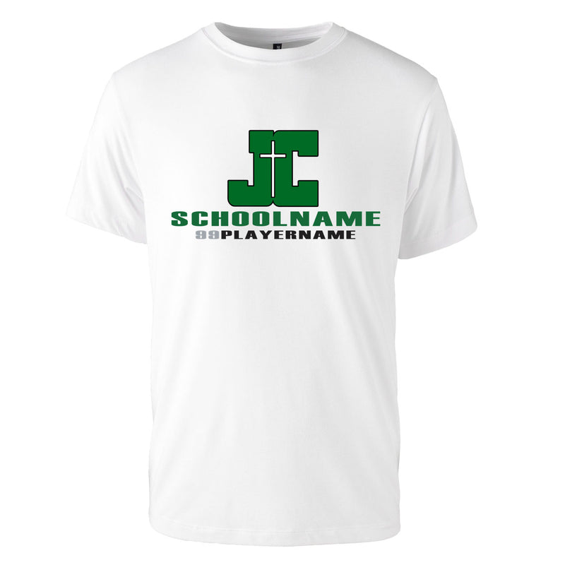 Men's Triblend T-Shirt - White - Logo School Player