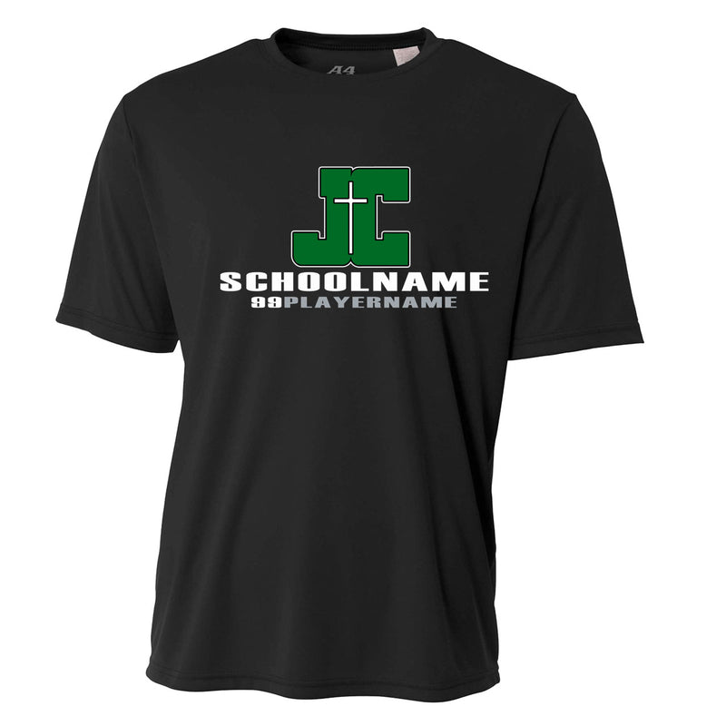 Youth Performance T-Shirt - Black - Logo School Player