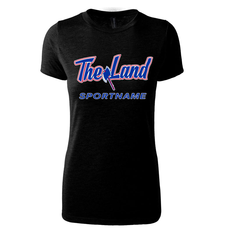 Women's Triblend T-Shirt - Black - Big Logo