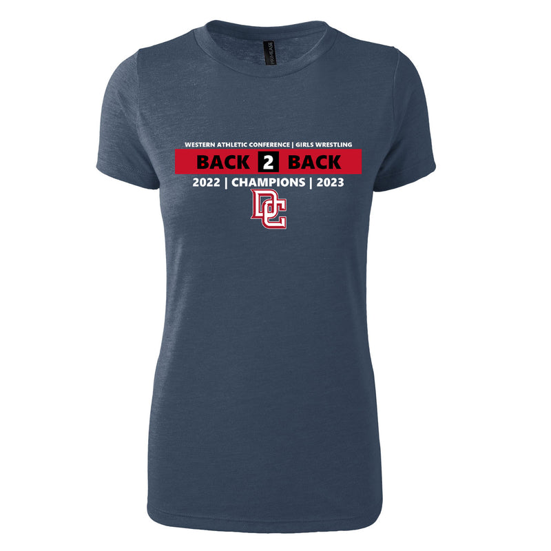 Women's Triblend T-Shirt - Navy Heather - Event Designs