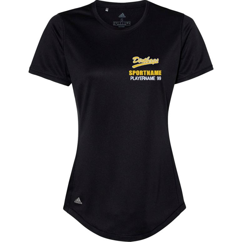 Adidas Women's Sport T-Shirt - Black - Sport Name