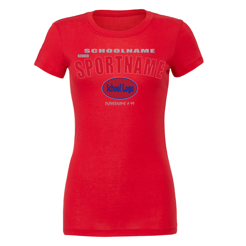 Women's Premium T_Shirt - Red - Sport Arch