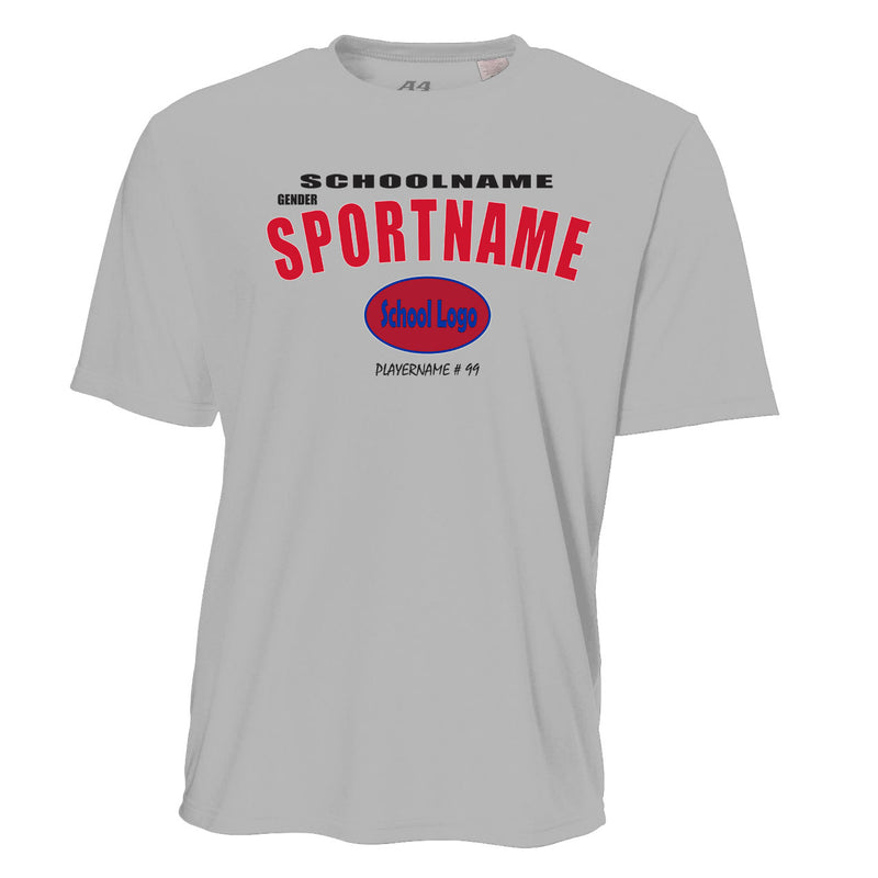 Men's Performance T-Shirt - Silver - Sport Arch