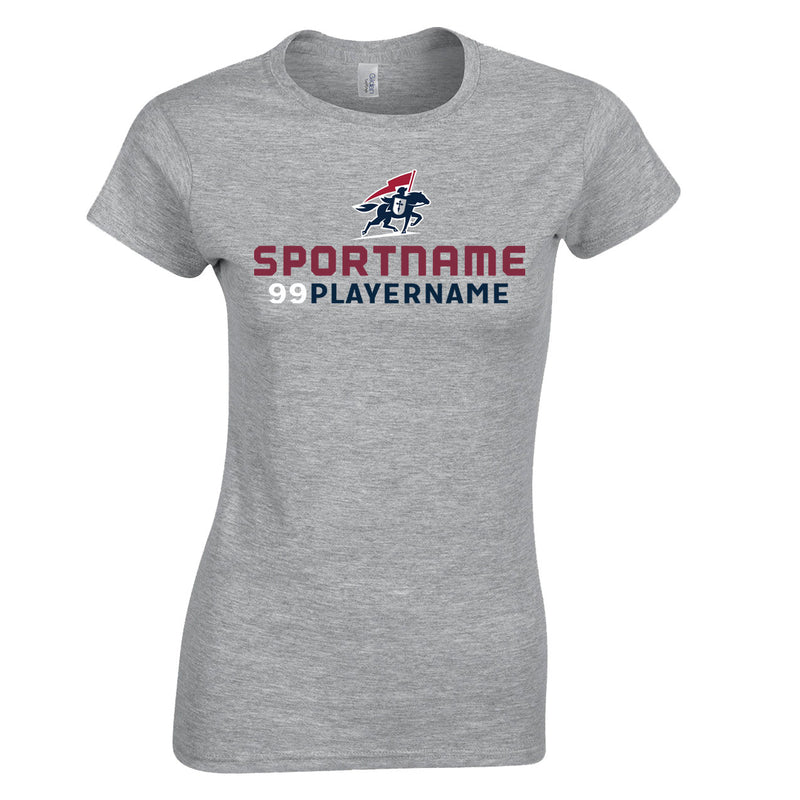 Women's Classic T-Shirt - Sport Grey - Logo Sport Name
