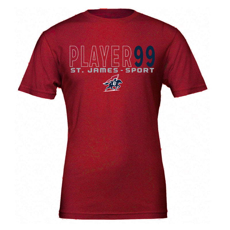 Men's Premium T-Shirt - Cardinal - Cap Name Number