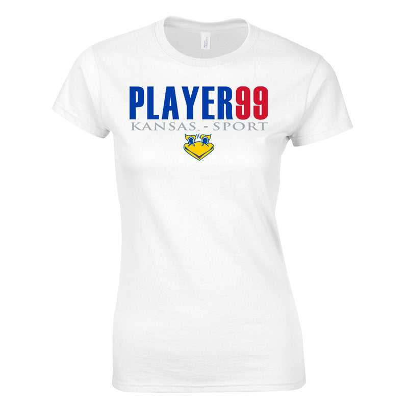 Women's Semi-Fitted Classic T-Shirt  - White - Cap Name Number
