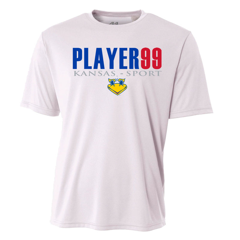 Youth Performance T-Shirt - White - Cap Name Number