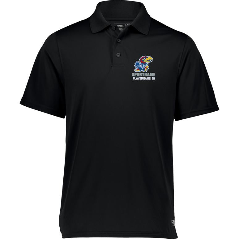 Russell Essential Polo - Black - Sport Name