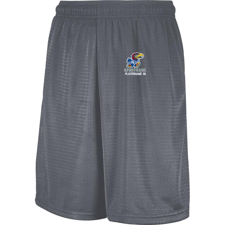 Russell Mesh Shorts with Pockets - Steel - Sport Name