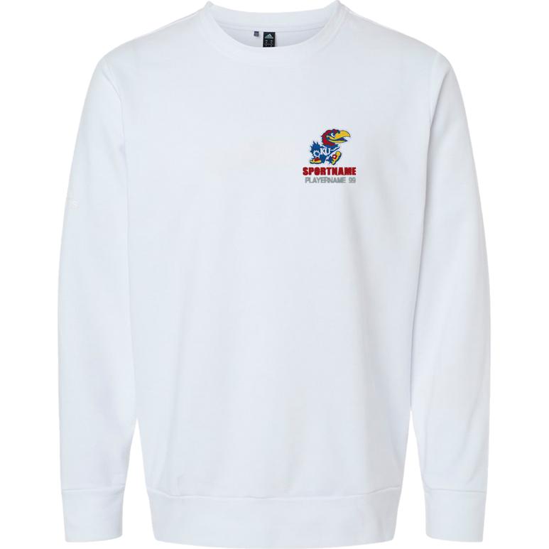 Adidas Fleece Crewneck Sweatshirt - White - Sport Name
